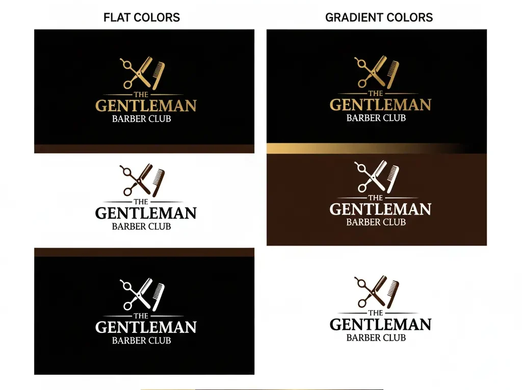 خدمات إشراق المتكاملة لتصميم حلاق لوجو يناسب كل مشروع