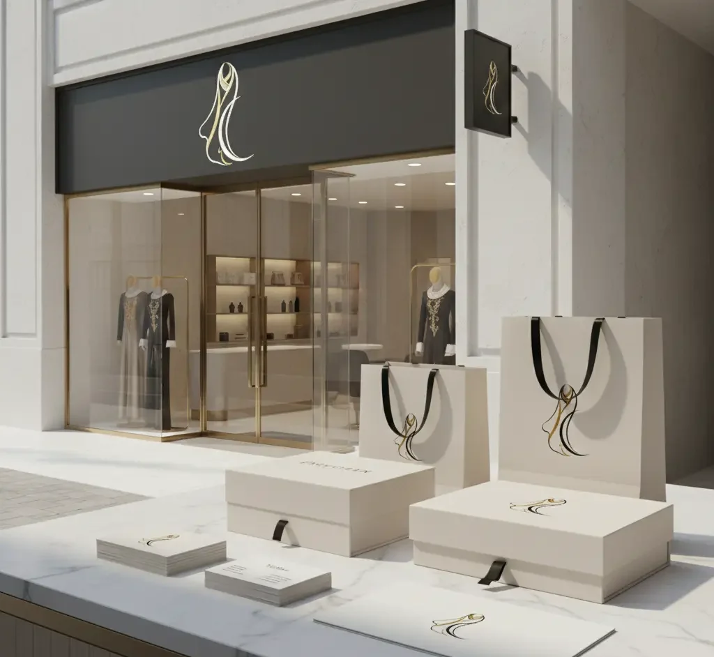 لماذا تختار مؤسسة إشراق لتصميم لوجو عبايات احترافي